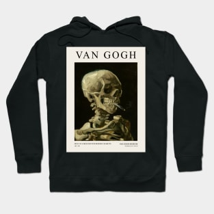 Van Gogh - Skull Of A Skeleton With Burning Cigarette Hoodie